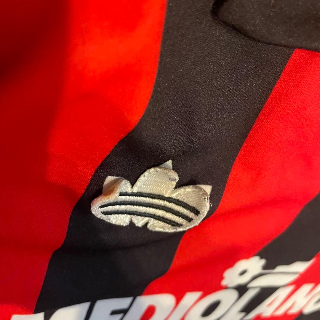 91/92 adidas ACミラン ホーム 長袖ユニフォーム イタリア製 M