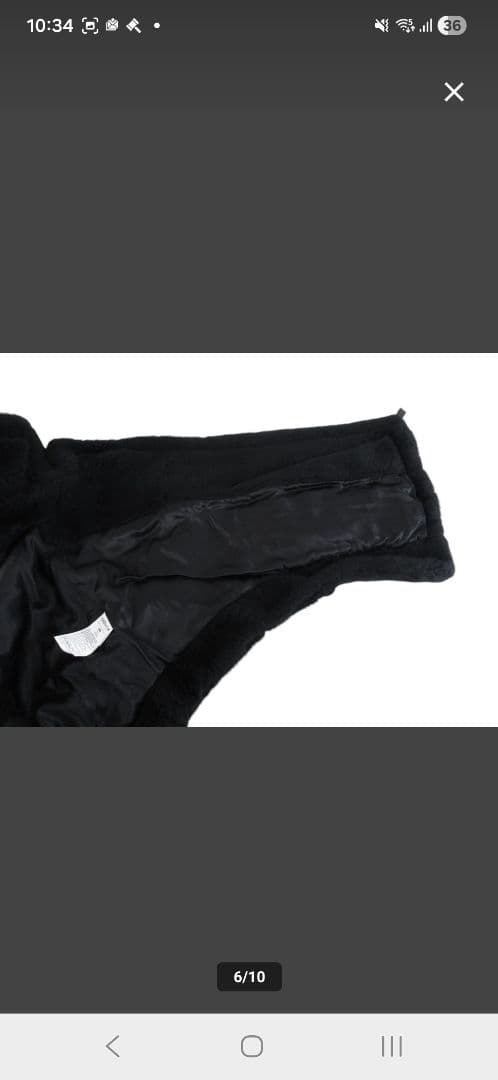 超美品MaxMara/マックスマーラテディベアケープブラックSM165/88A