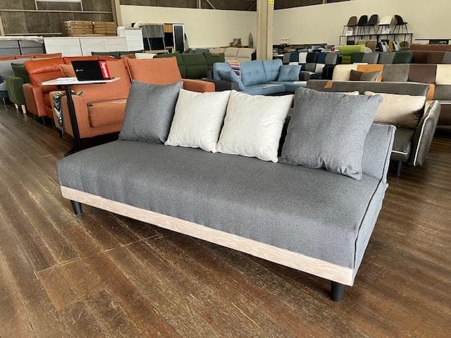 ソファベッド　グレー　イージークリーン　ソファ　ゆったりサイズ　新品