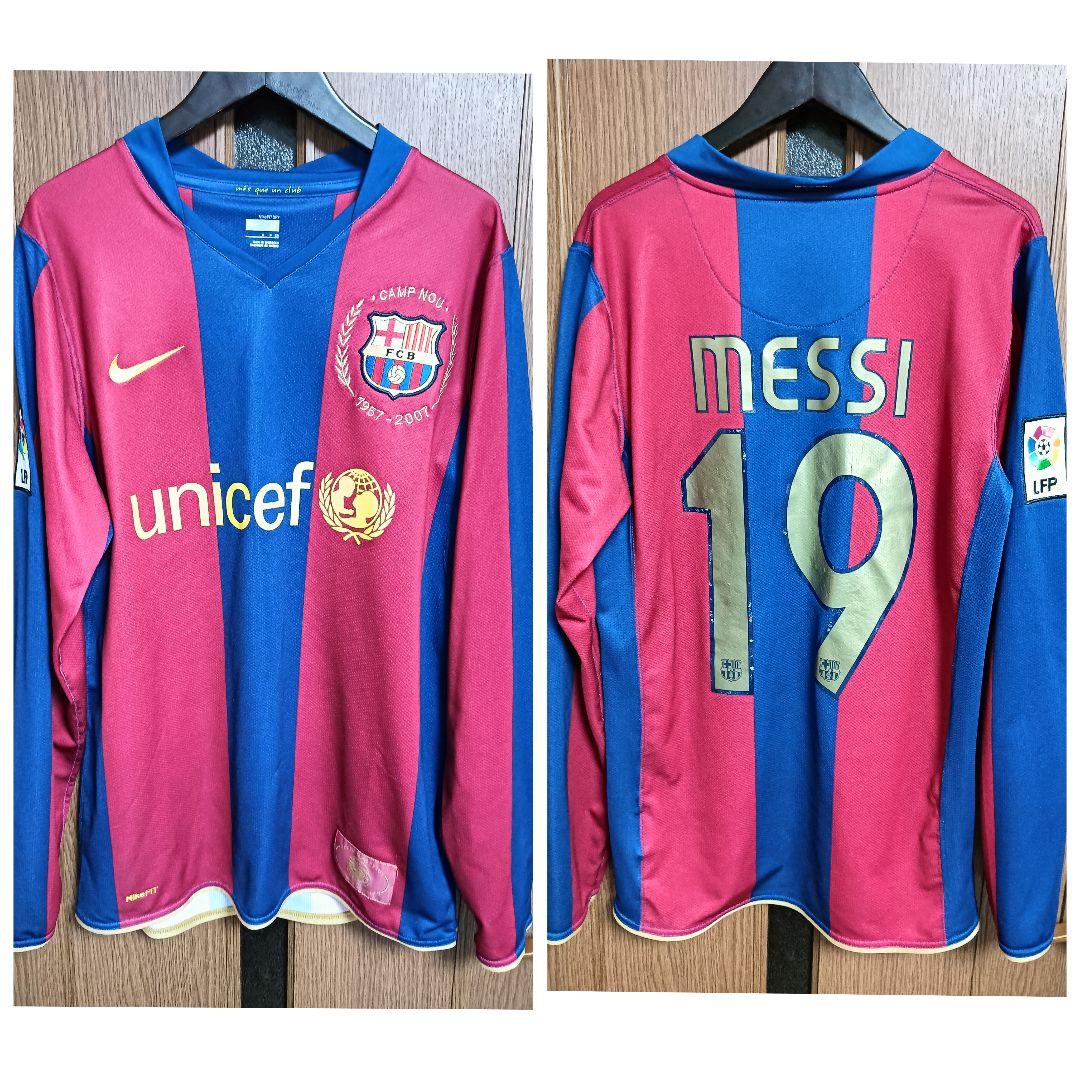 ナイキ バルセロナ メッシ #19 カンプ・ノウ 50周年 長袖ユニフォーム S