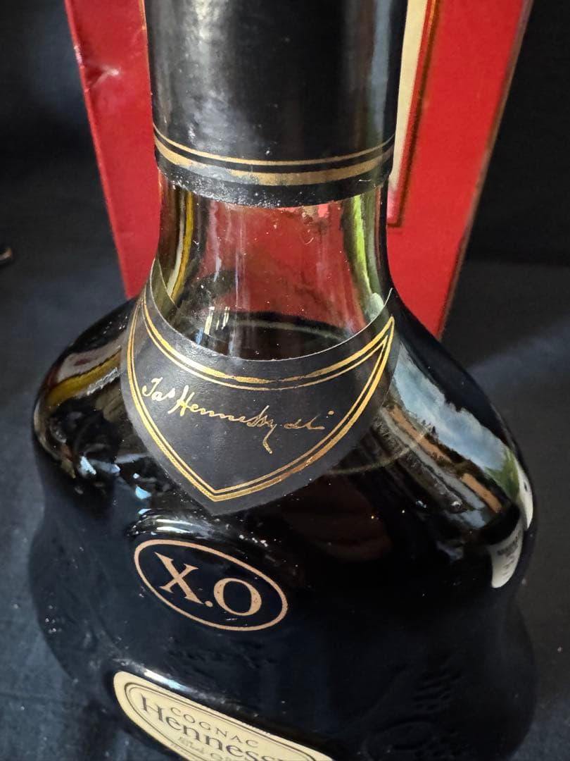 ヘネシーXO グリーンボトル　金キャップ　未開栓