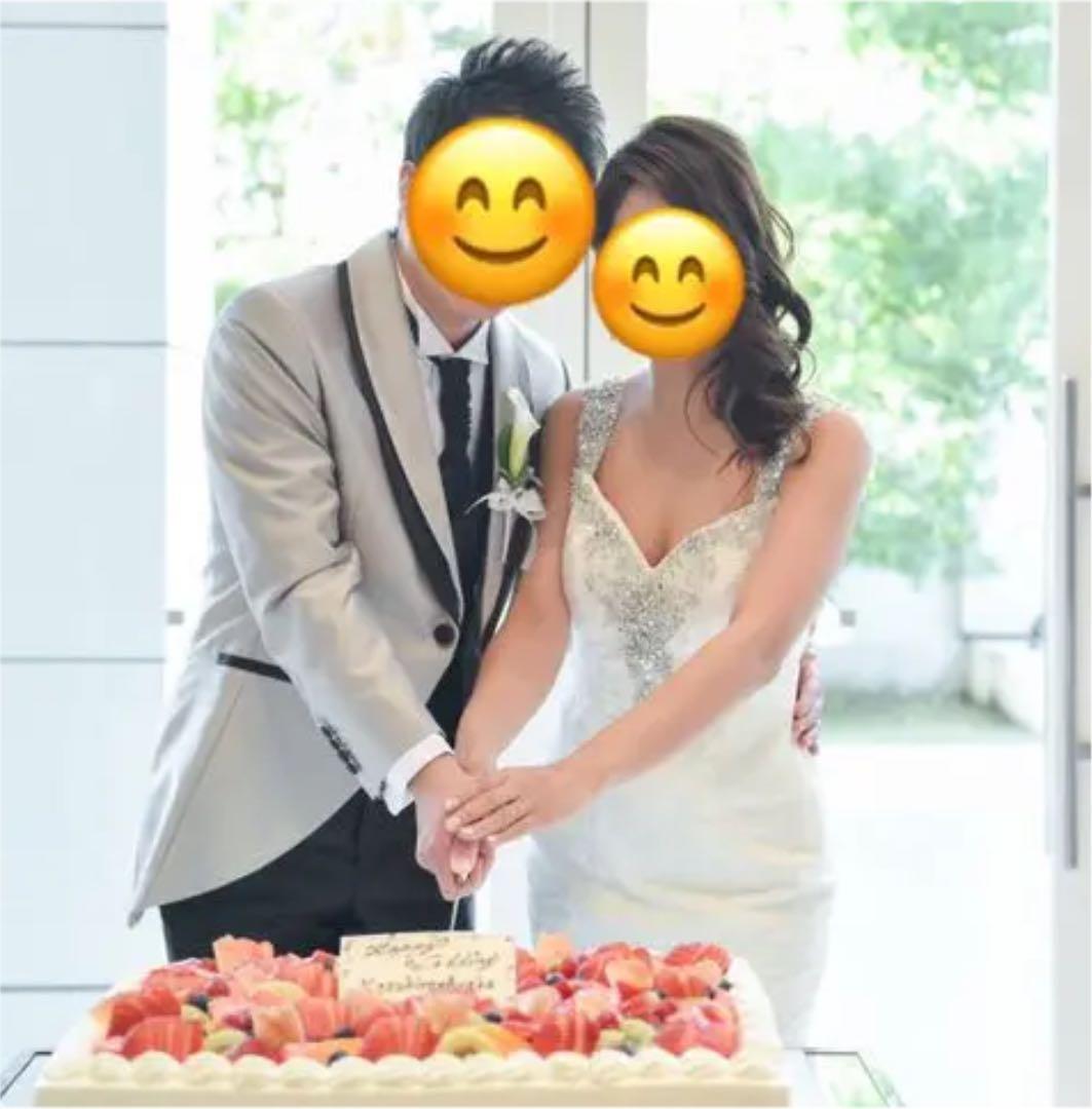 ※del※ウェディング タキシード モーニング スーツ シルバー 3点