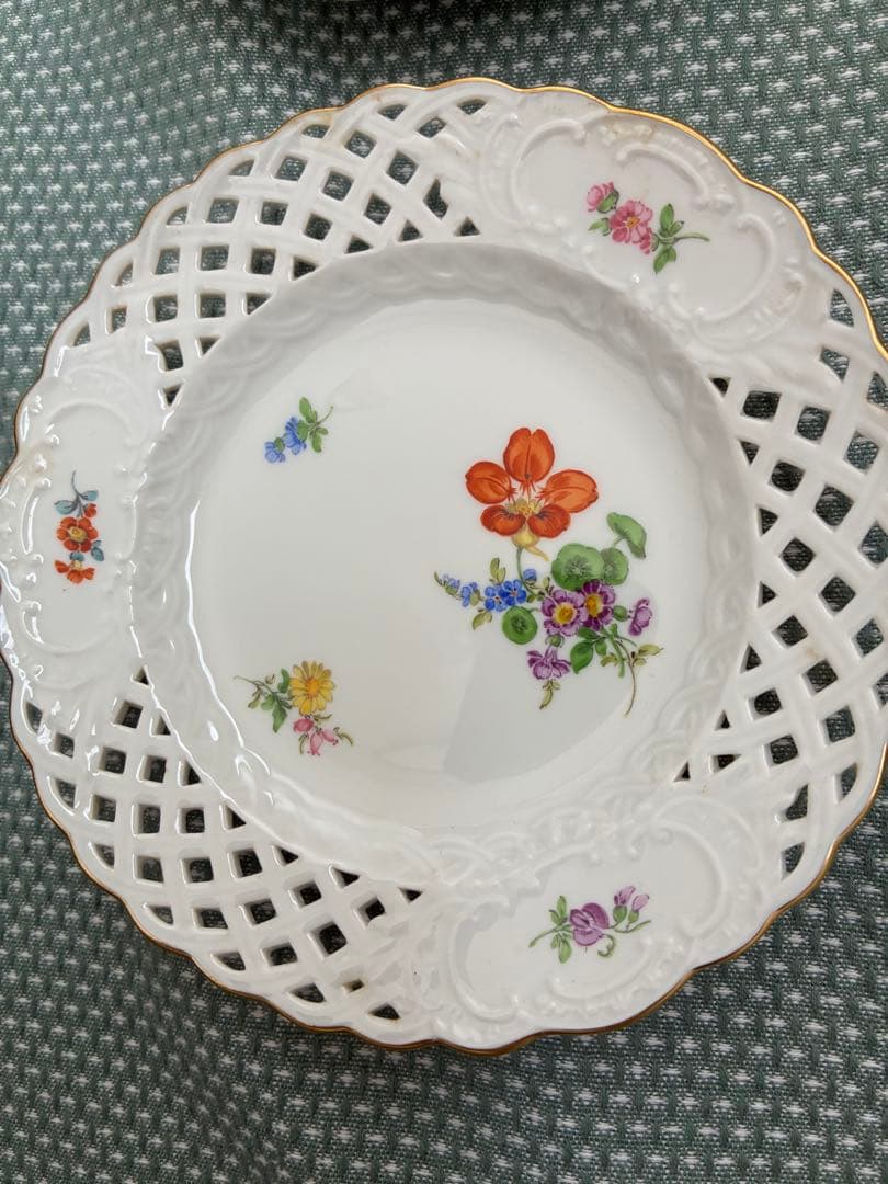 s*u様 マイセンの透かし彫り15cmプレート5枚セット