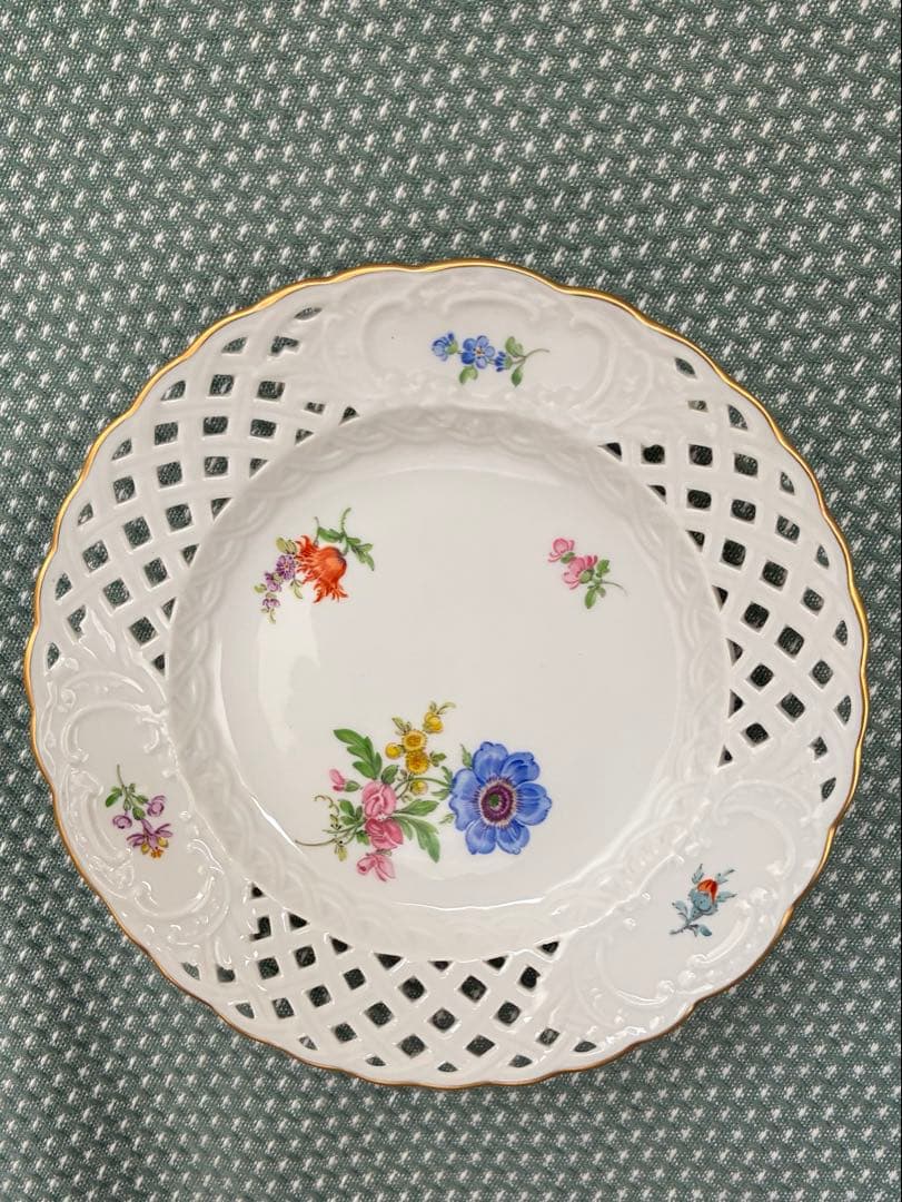 s*u様 マイセンの透かし彫り15cmプレート5枚セット