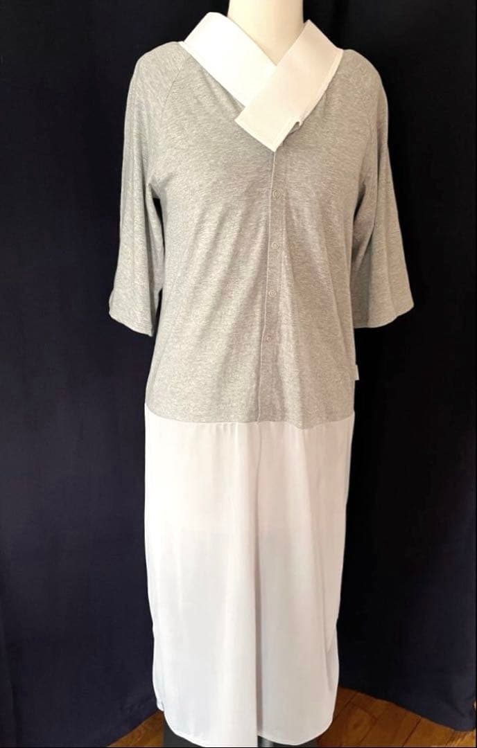 【くるり】前開きTシャツ襦袢ルグラン　ワンピースタイプ　グレー　お値下げ