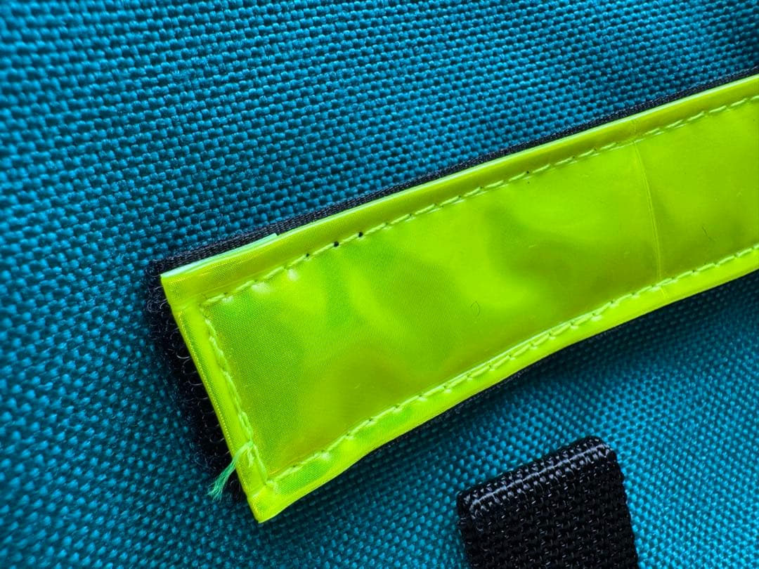 ブルーラグ　メッセンジャーバッグ　ハーフ　ターコイズ+リフレクター