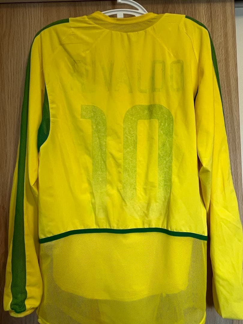 選手支給モデルNike ブラジル　ユニフォーム　リバウド　2002 日韓W杯