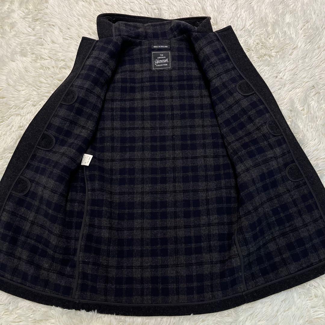 美品✨英国製✨グローバーオール　ダッフルコートチェック裏地　M