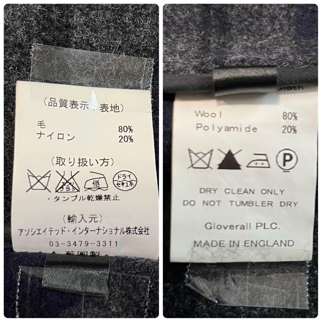 美品✨英国製✨グローバーオール　ダッフルコートチェック裏地　M