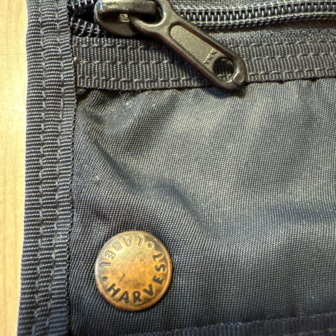 【HARVEST LABEL】三つ折り財布　ネイビー