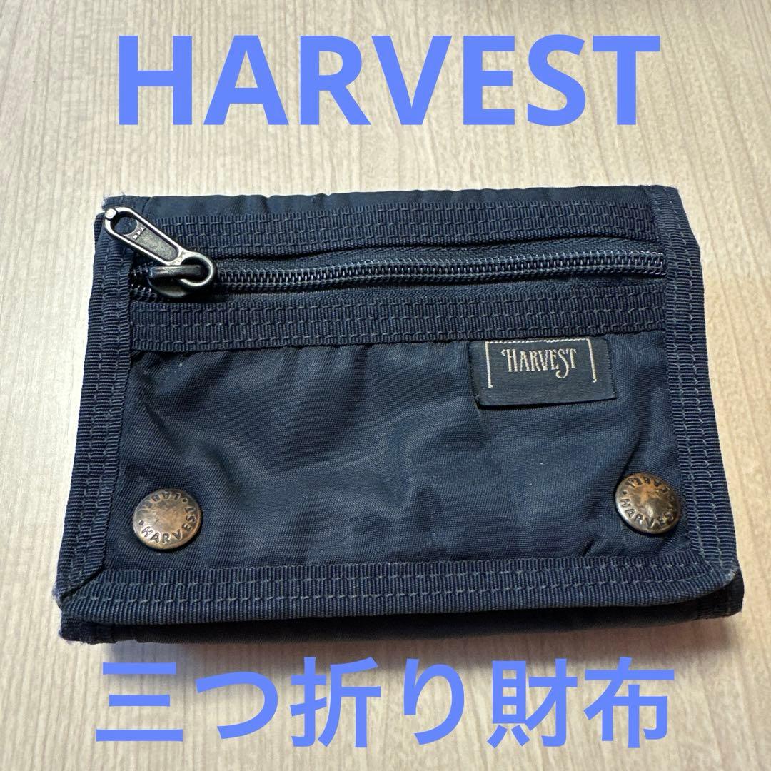 【HARVEST LABEL】三つ折り財布　ネイビー