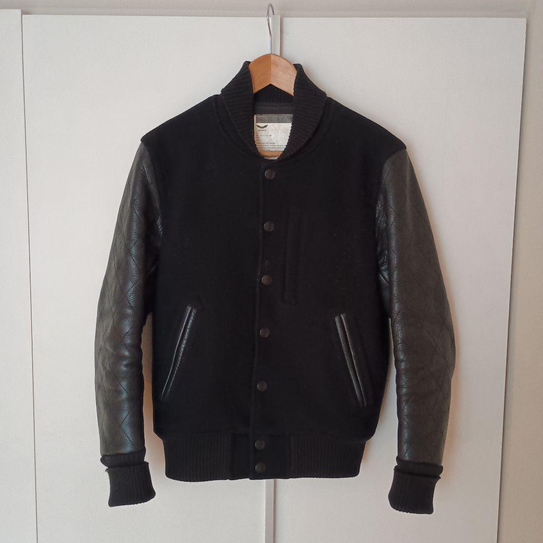 【S】BEDWIN ベドウィン　スタジャン　アワードジャケット　黒　レザー