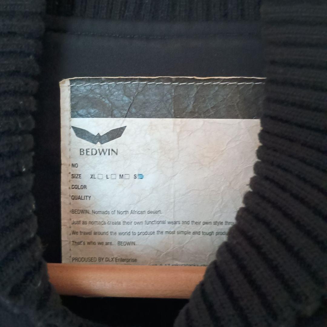 【S】BEDWIN ベドウィン　スタジャン　アワードジャケット　黒　レザー