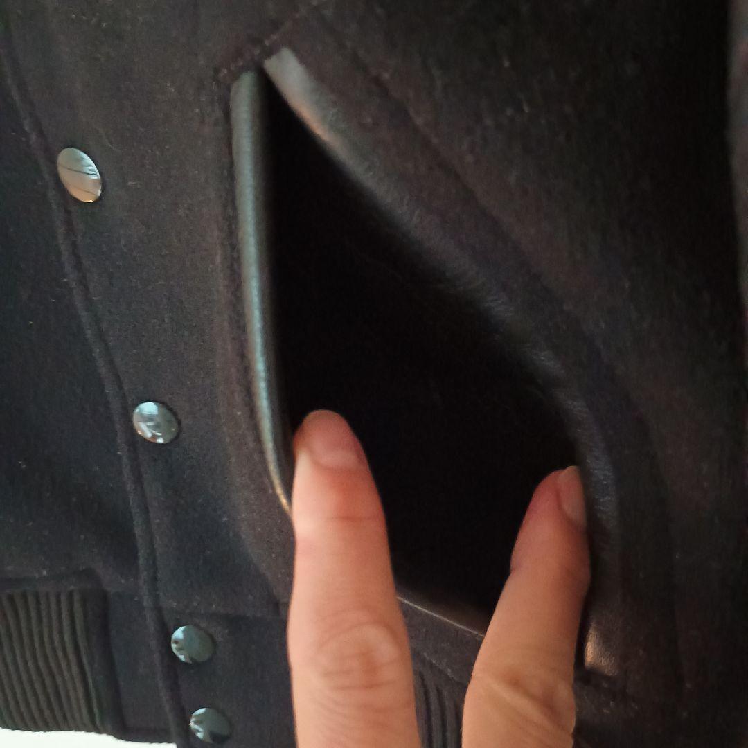 【S】BEDWIN ベドウィン　スタジャン　アワードジャケット　黒　レザー