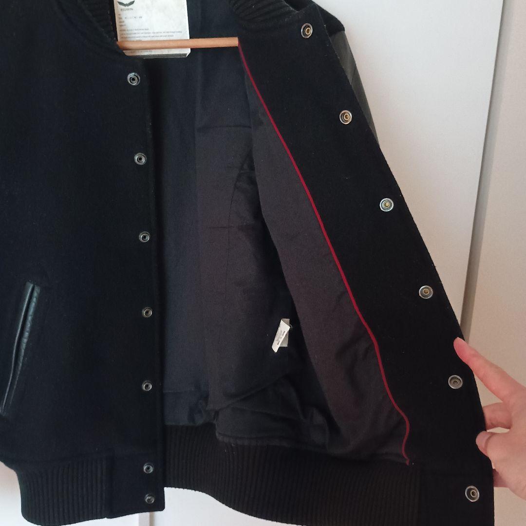 【S】BEDWIN ベドウィン　スタジャン　アワードジャケット　黒　レザー