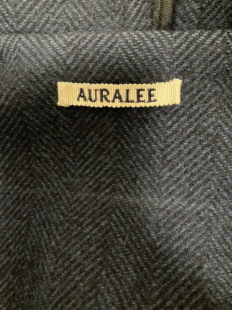 最高級AURALEE ネイビー ダッフルコート　3