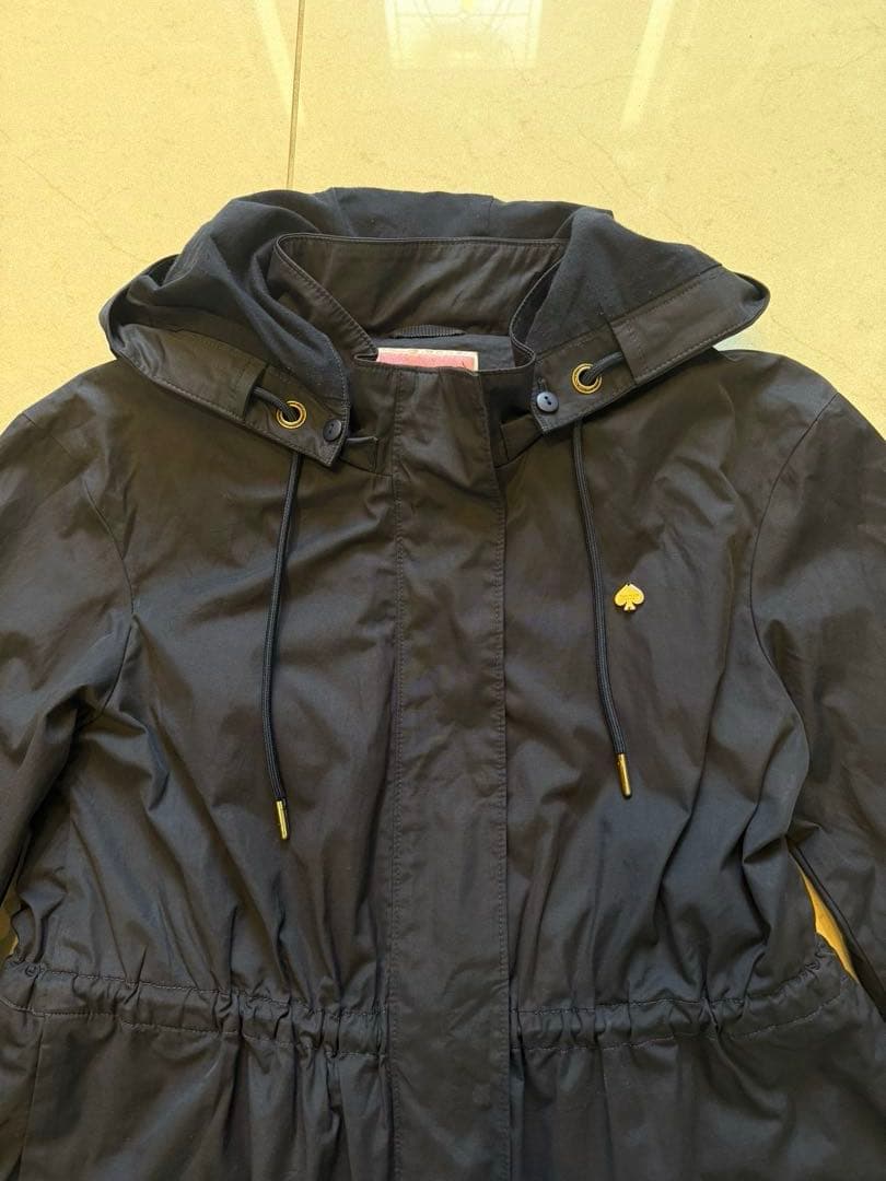 【ケイトスペード】紺フード付き3wayジャケットパーカー