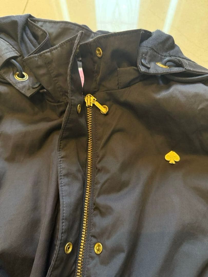 【ケイトスペード】紺フード付き3wayジャケットパーカー