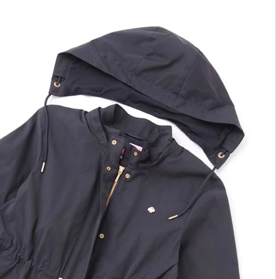 【ケイトスペード】紺フード付き3wayジャケットパーカー