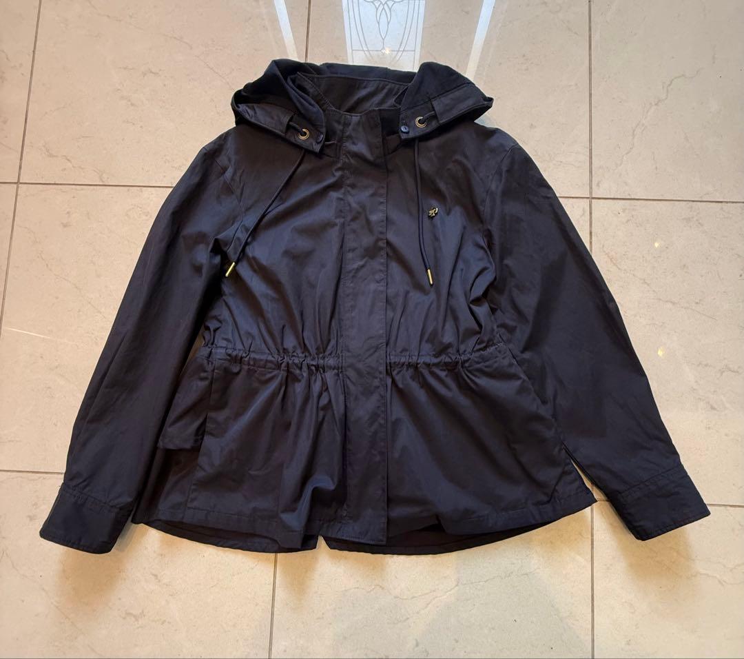 【ケイトスペード】紺フード付き3wayジャケットパーカー