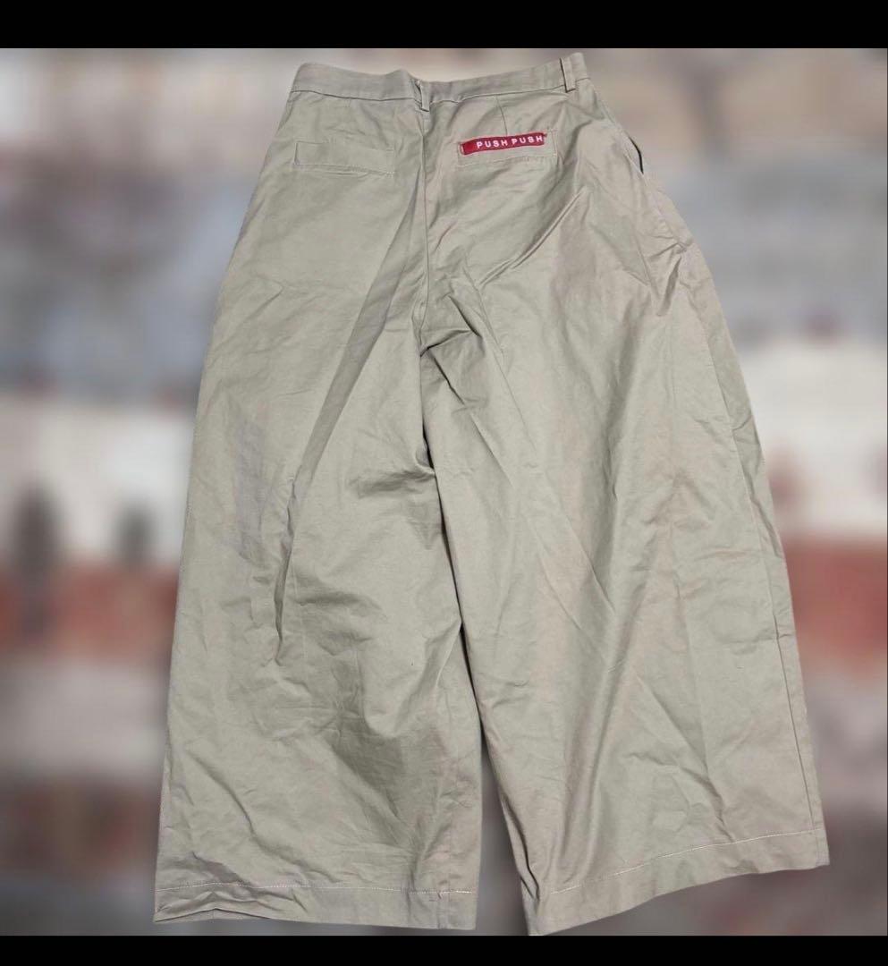 マッキー❗️pushpush チノパンツ　タグあり　箱あり　ワイド