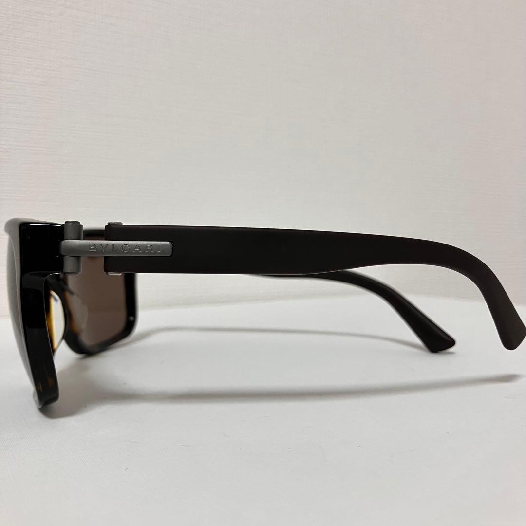 美品　BVLGARI ブルガリ　サングラス　7022F べっ甲　ラバー ブラウン