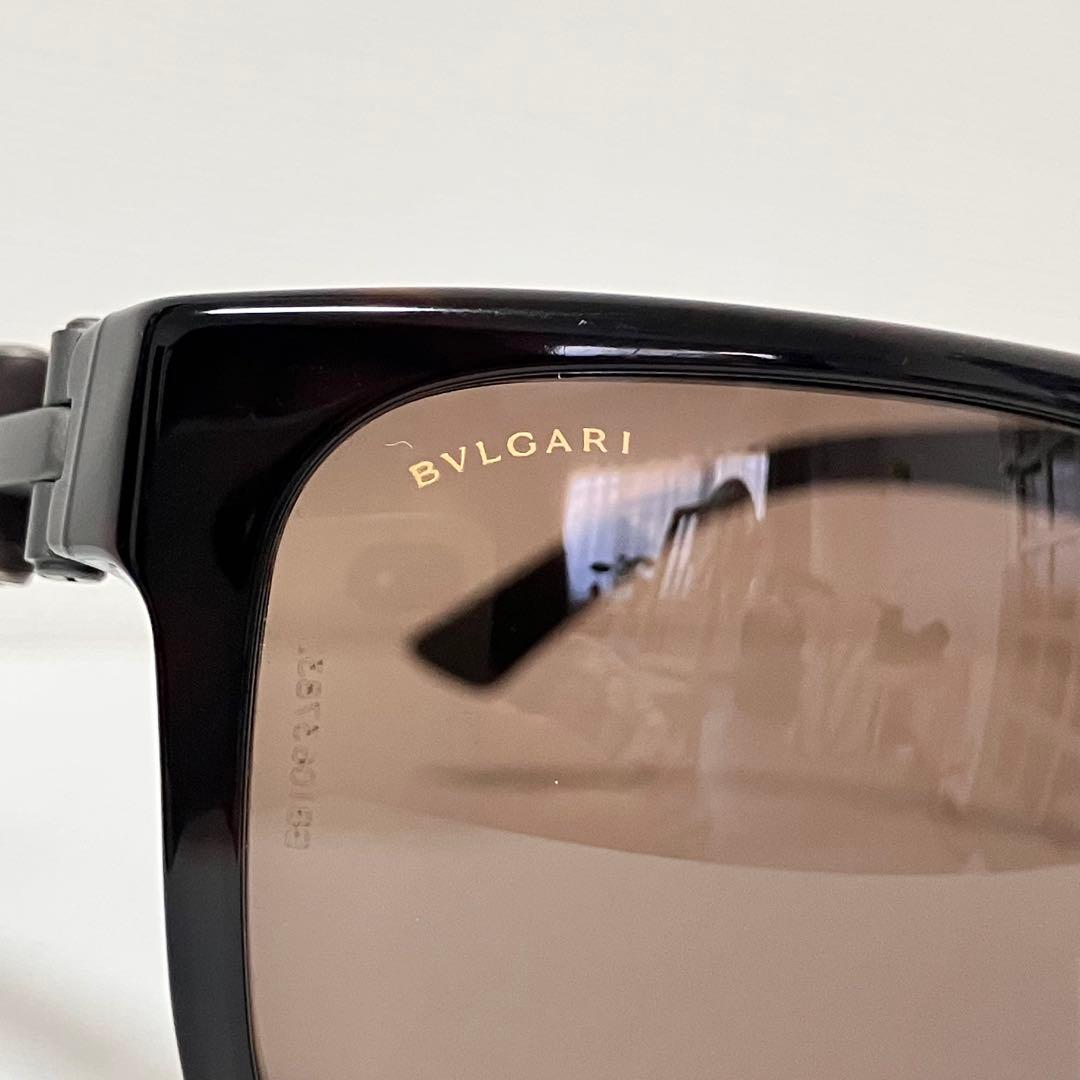 美品　BVLGARI ブルガリ　サングラス　7022F べっ甲　ラバー ブラウン