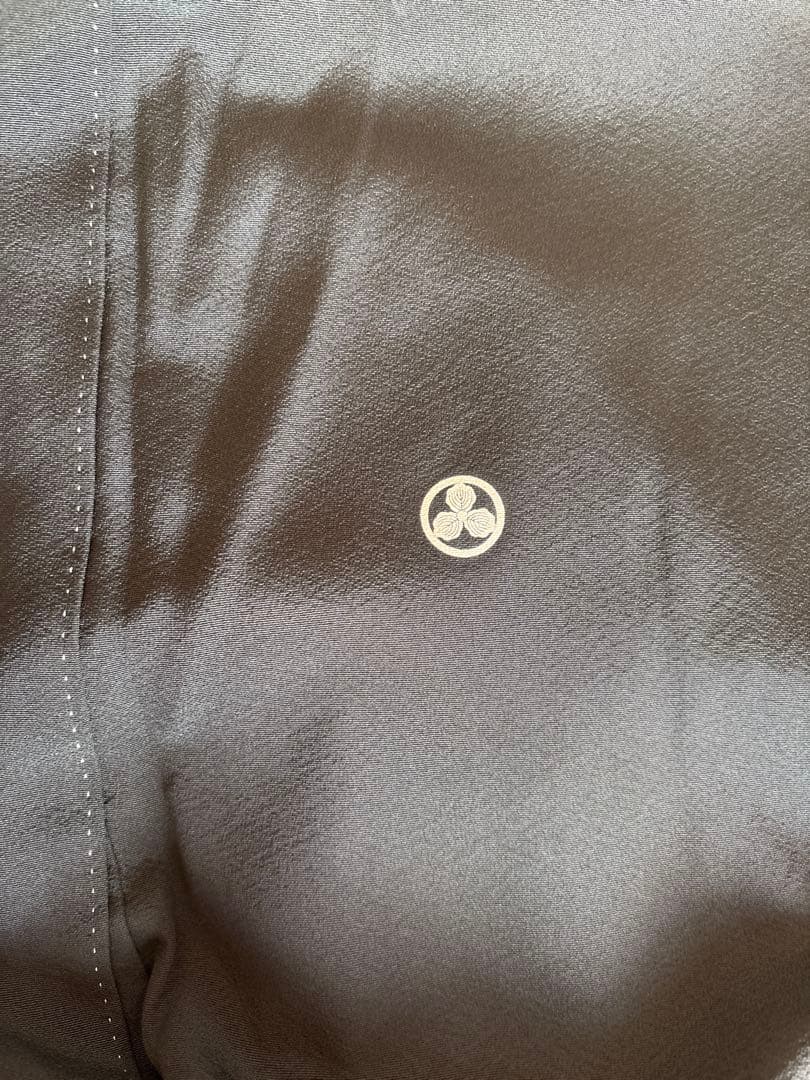 レトロでモダン素敵！未使用品しつけ糸付き　黒留袖　京友禅　金駒刺繍