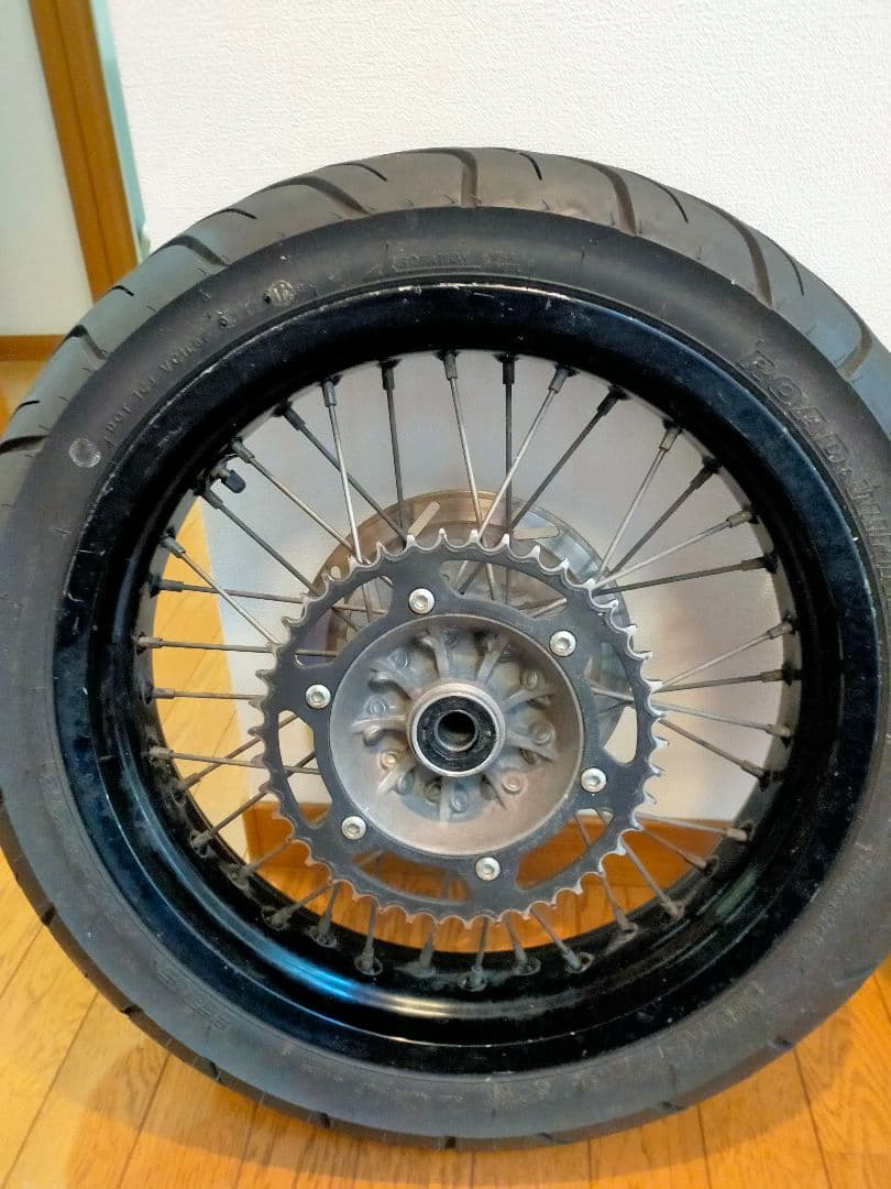 KLX250 17インチホイール 前後セット+ショートスタンド