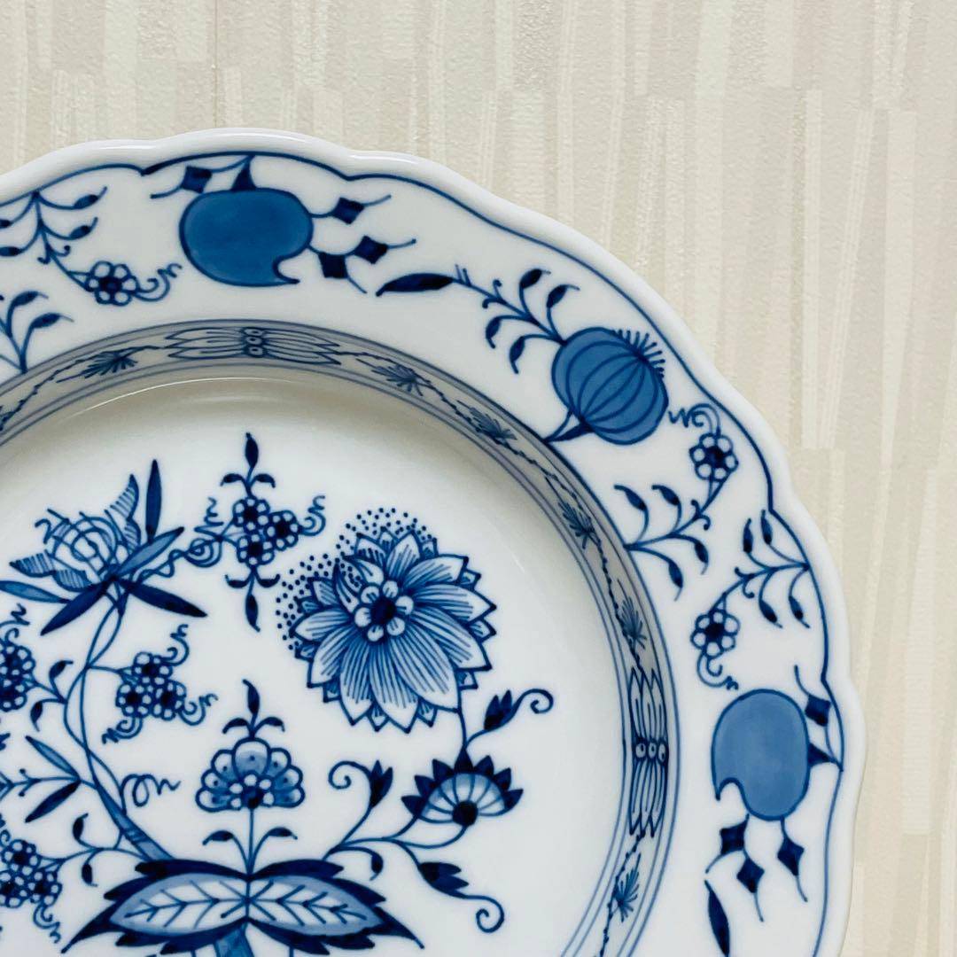 Meissen マイセン ブルーオニオン スーププレート 深皿 2枚セット