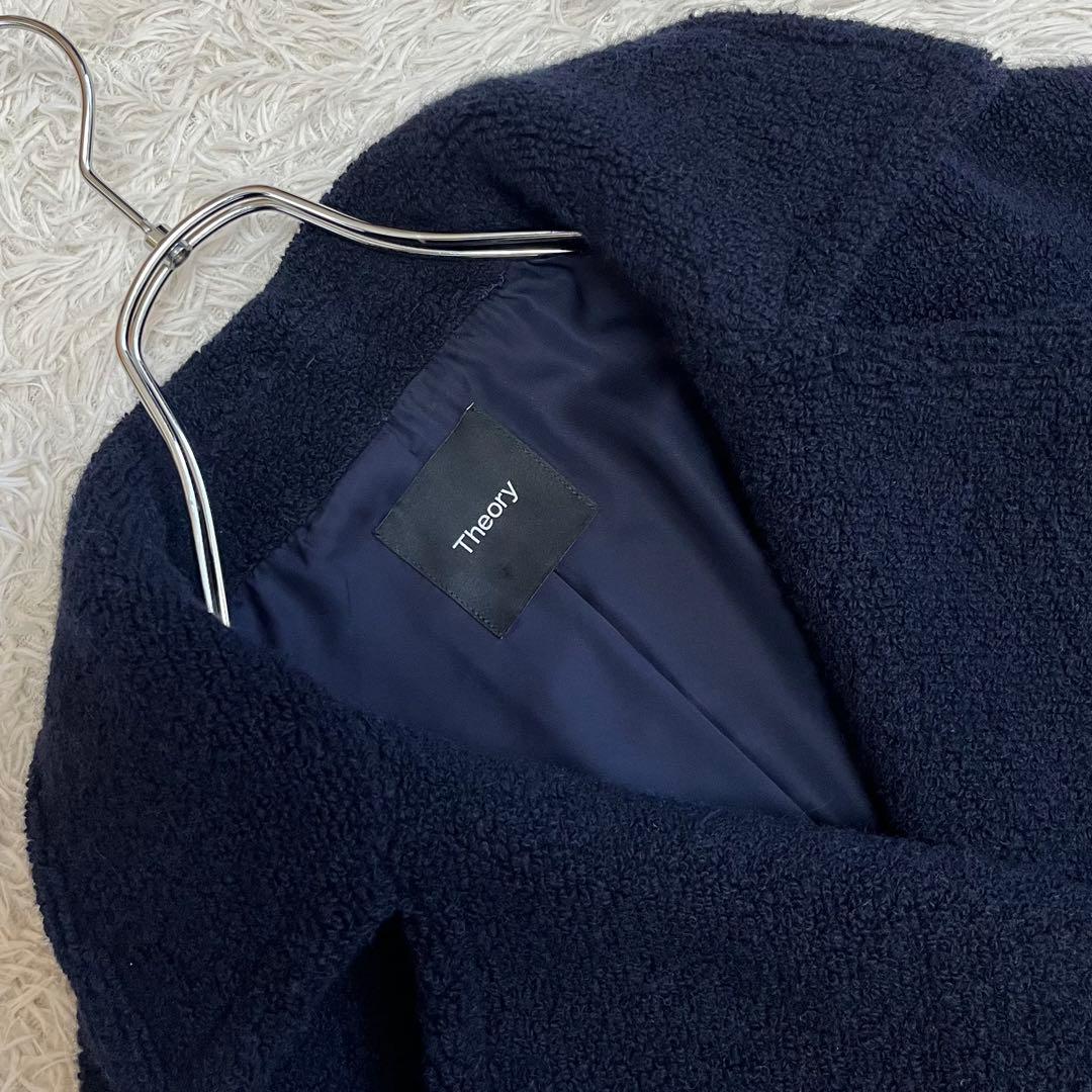 【極美品】セオリー 定価7万 22AW TEDDY FLEECE ボアPコート