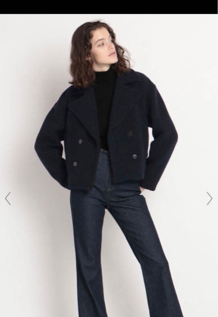 【極美品】セオリー 定価7万 22AW TEDDY FLEECE ボアPコート