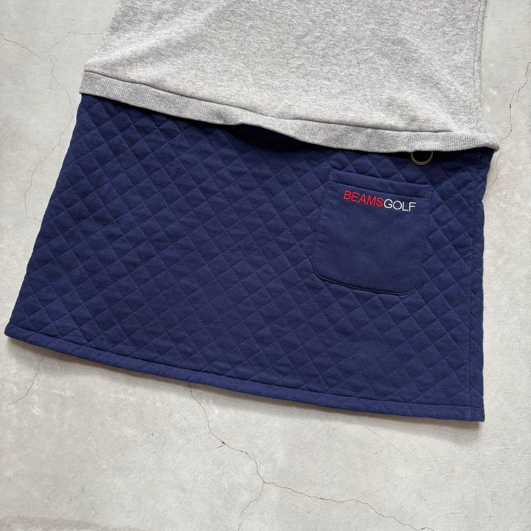 BEAMS GOLF ビームスゴルフ 長袖フード付きワンピース キルトスカート