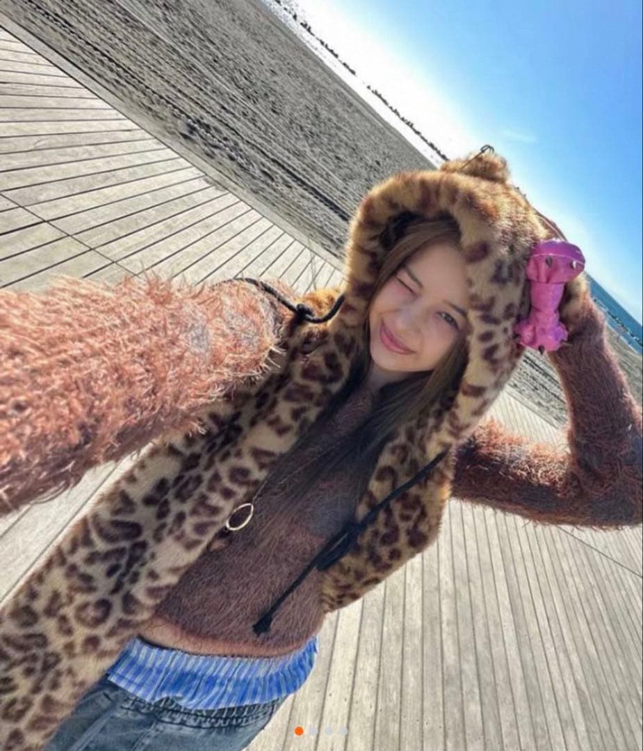 CFIERCE レオパード柄 マフラー ハット