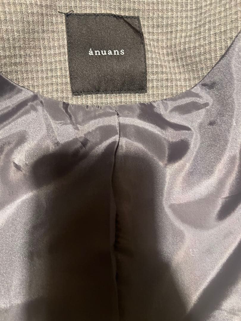 【値下げ】anuans ツイルダブルジャケット　MIX