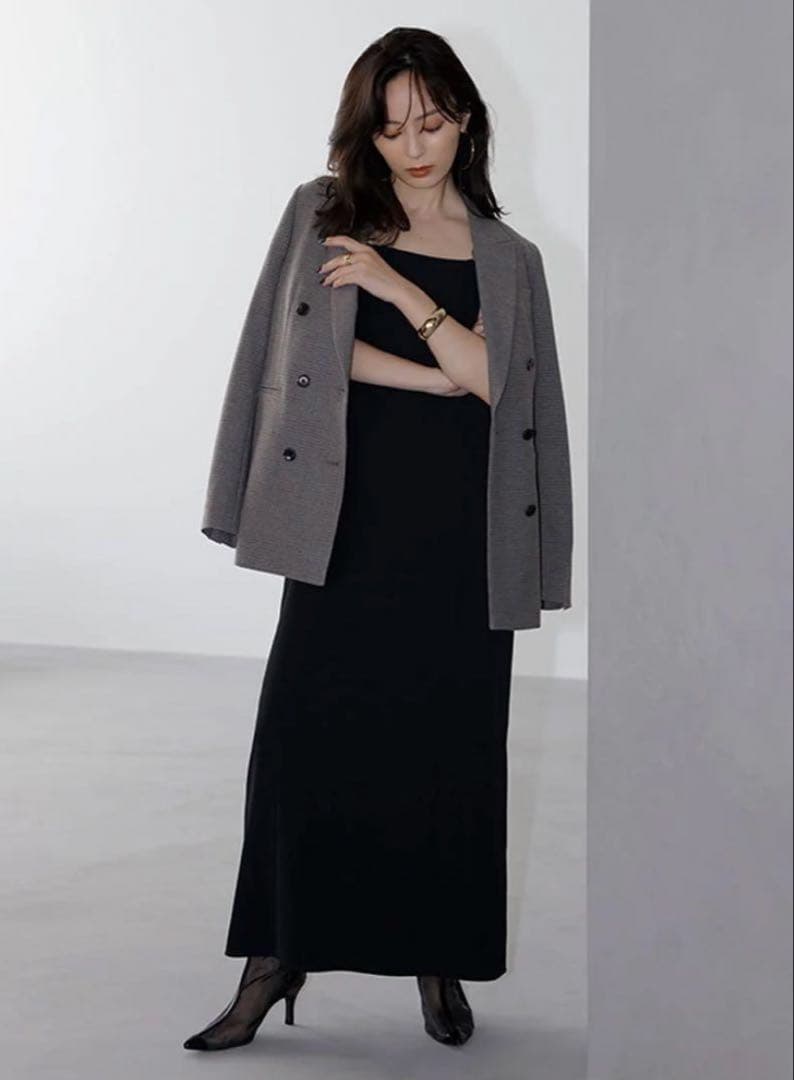 【値下げ】anuans ツイルダブルジャケット　MIX