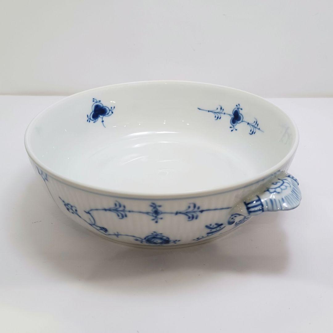 Y3223-3 ロイヤルコペンハーゲン ブルーフルーテッド スープチューリン　L