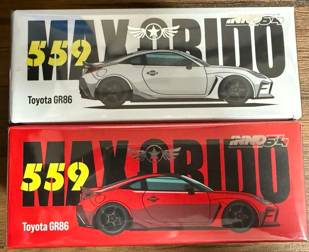 オートサロン限定 inno64トヨタ GR86 MAX ORIDO 2台セット