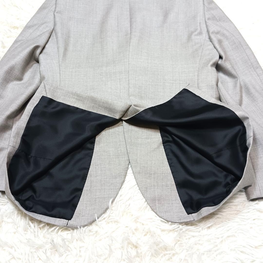 高級生地✨　銀座グローバルスタイル　スーツ　セットアップ　3ピース　グレー　S