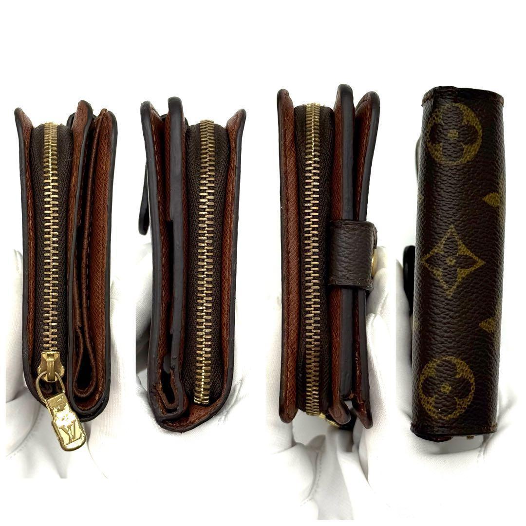 極上美品❣️ルイヴィトン モノグラム コンパクトジップ 財布　N30