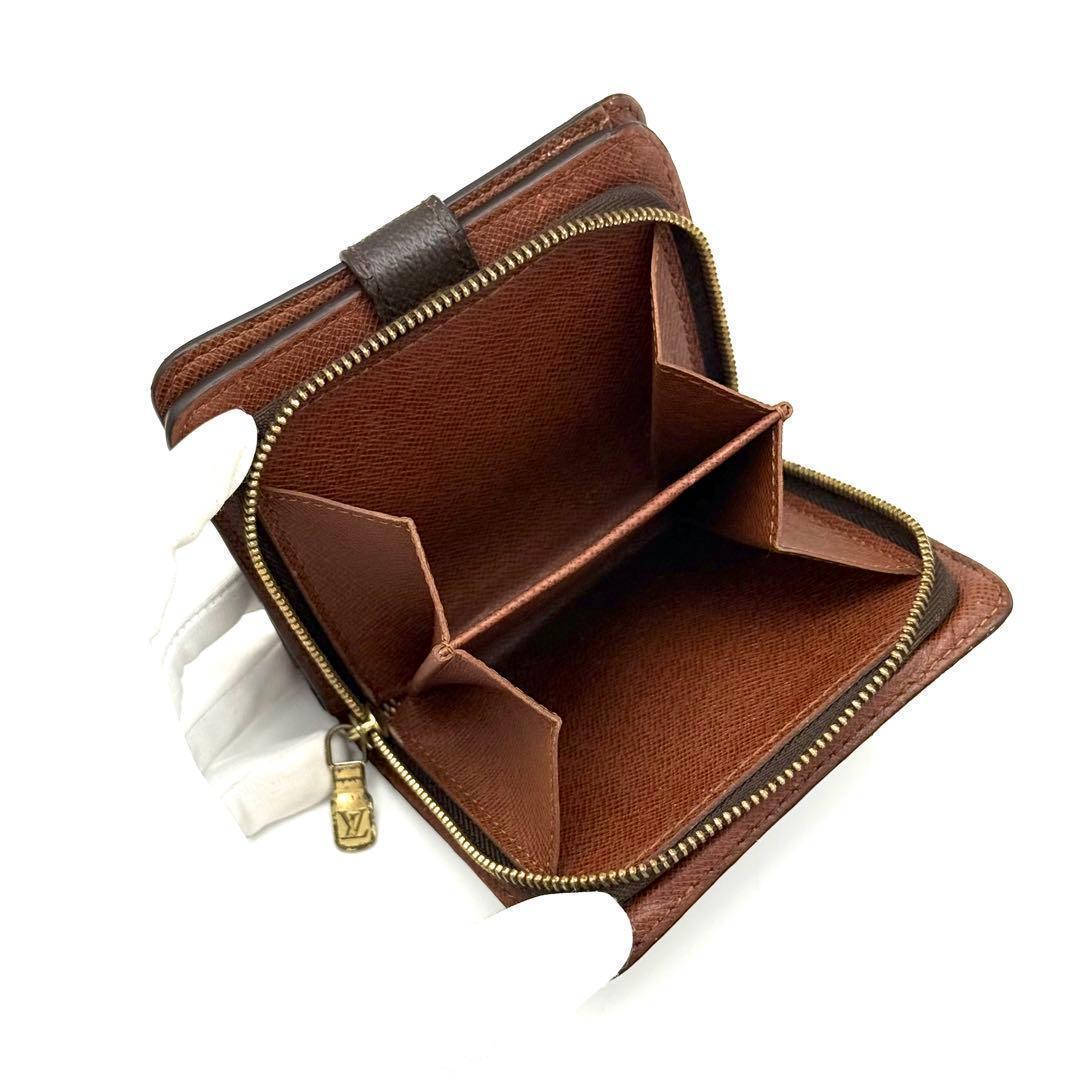 極上美品❣️ルイヴィトン モノグラム コンパクトジップ 財布　N30