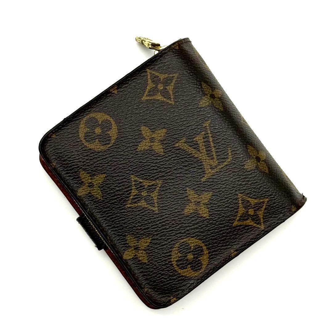 極上美品❣️ルイヴィトン モノグラム コンパクトジップ 財布　N30