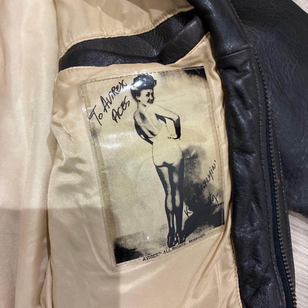 sahara専用。AVIREX A-2フライトジャケット　M-Lサイズ相当