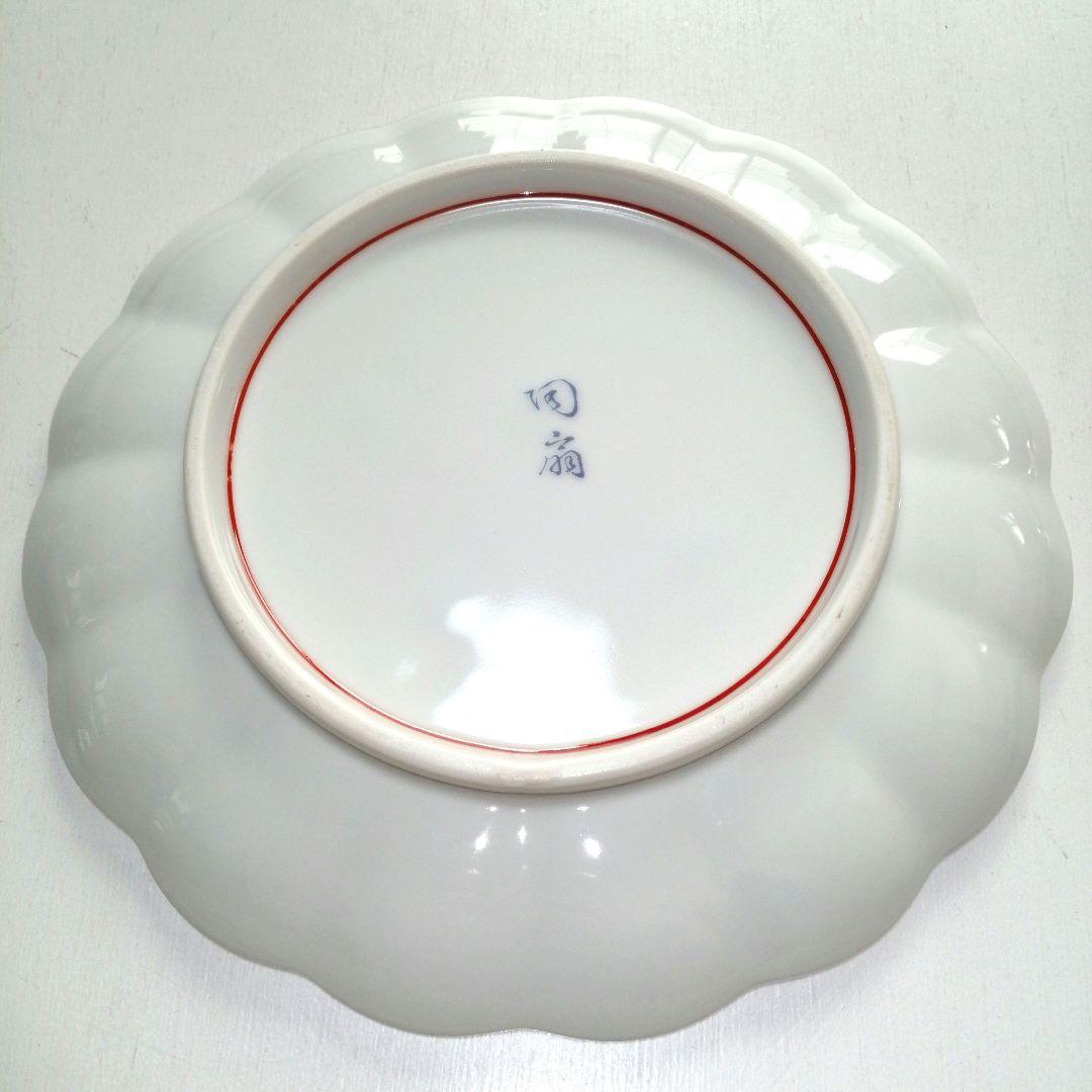 陶扇 錦絵 金彩菊割皿 5枚セット