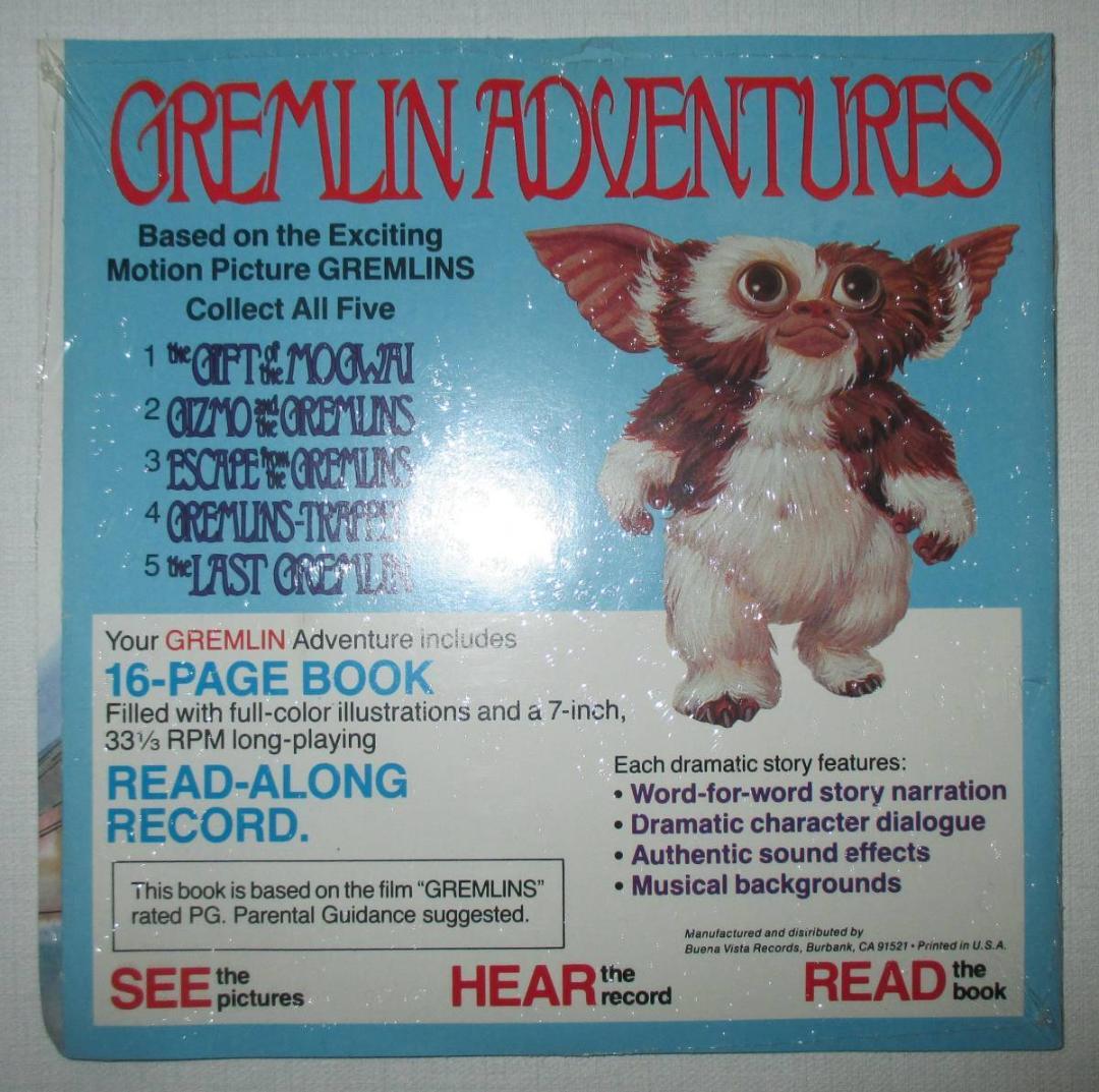 グレムリン　ヴィンテージ シングル レコード　絵本　80年代　ギズモ　モグワイ