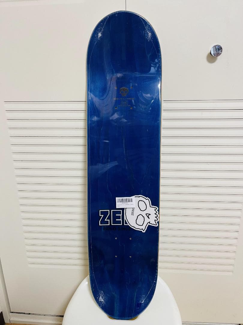 台湾製無地黒デッキテープ付き　ZERO ゼロ スケートボード8.0デッキ