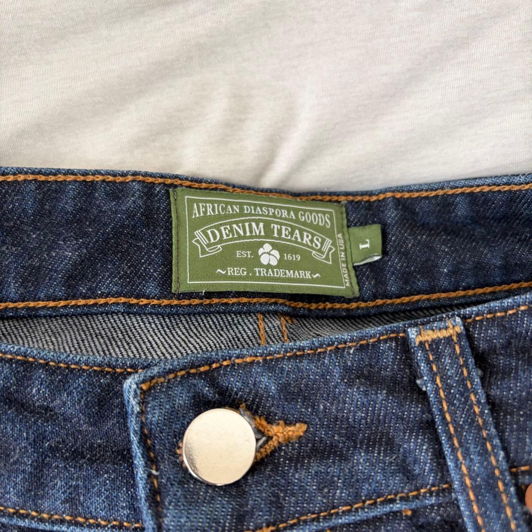 パンツ DENIM TEARS Cotton Wreath Short Denim L