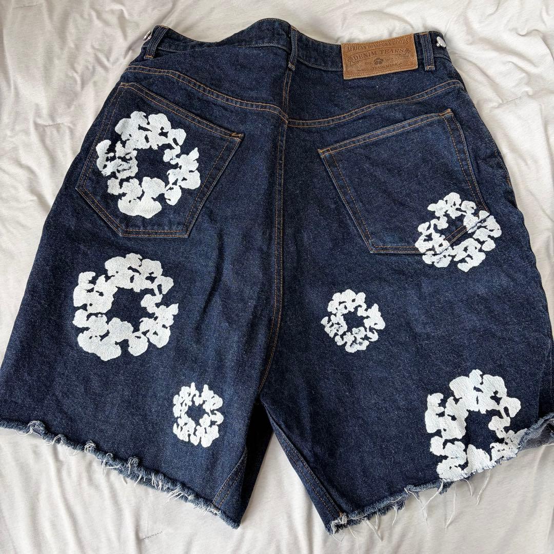 パンツ DENIM TEARS Cotton Wreath Short Denim L