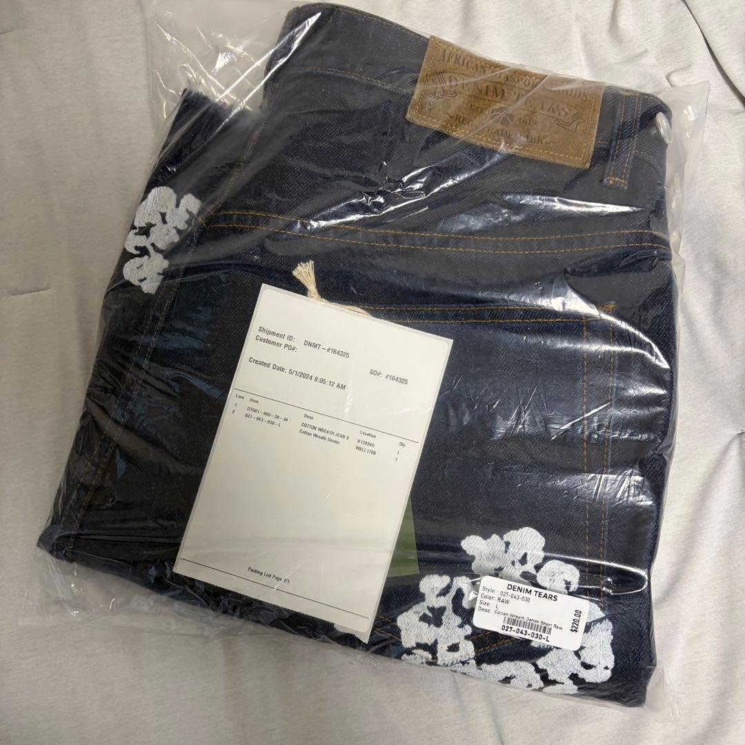 パンツ DENIM TEARS Cotton Wreath Short Denim L