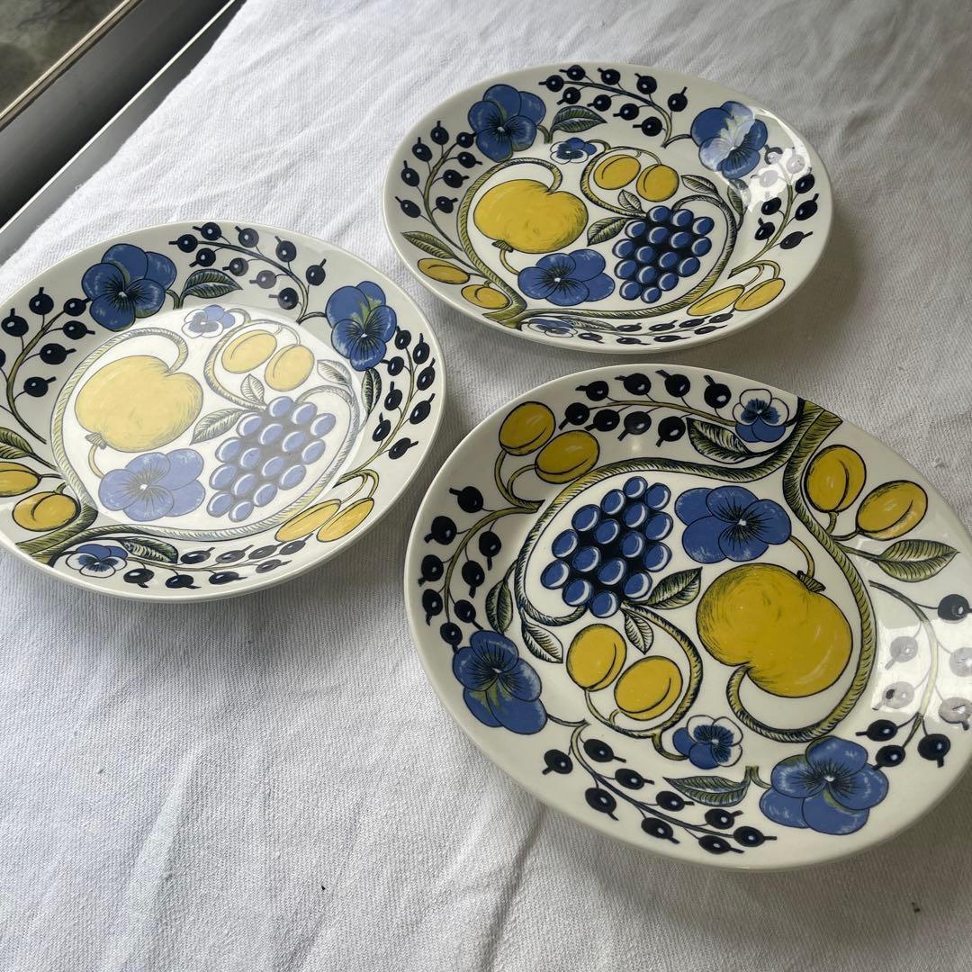 2枚おまとめ！レア！旧カラーロゴ　アラビア　パラティッシ　オーバル 25cm